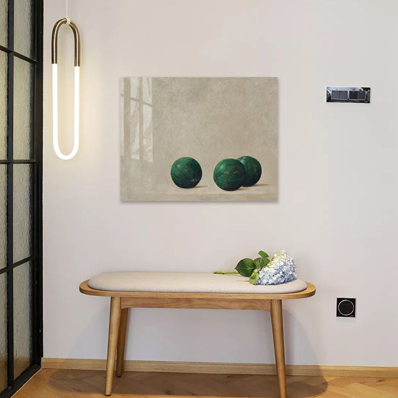 Soft Color Fruits Canvas Print Textured Wall Decor for Girls Bedroom, Multiple Sizes