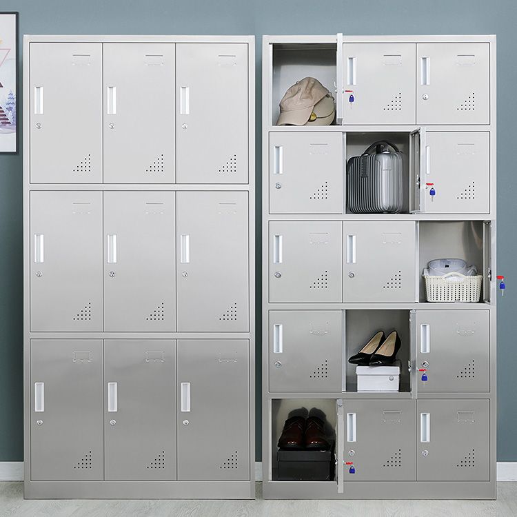 Metal Storage Cabinet for Bathroom Modern Cabinet with Hinged Doors