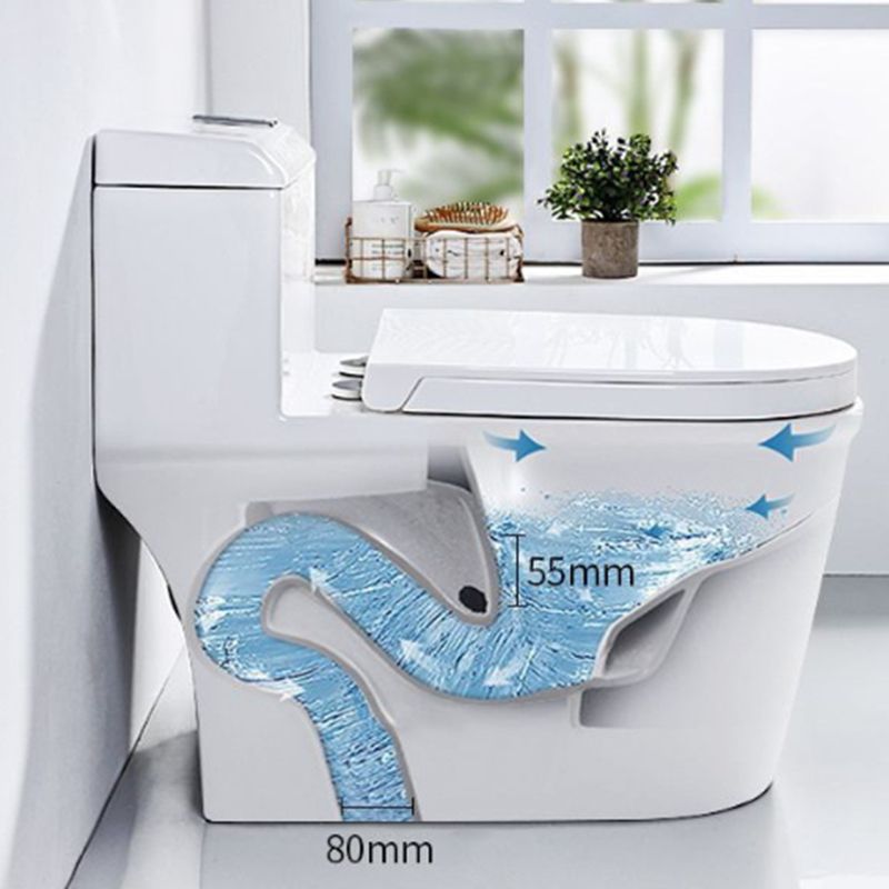 Modern White Ceramic Flush Toilet Floor Mount Urine Toilet for Washroom