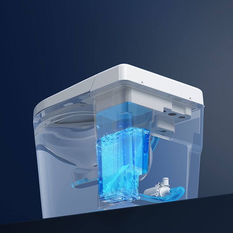 Elongated Vitreous China Bidets Bidet Seat White All-In-One Smart Toilet