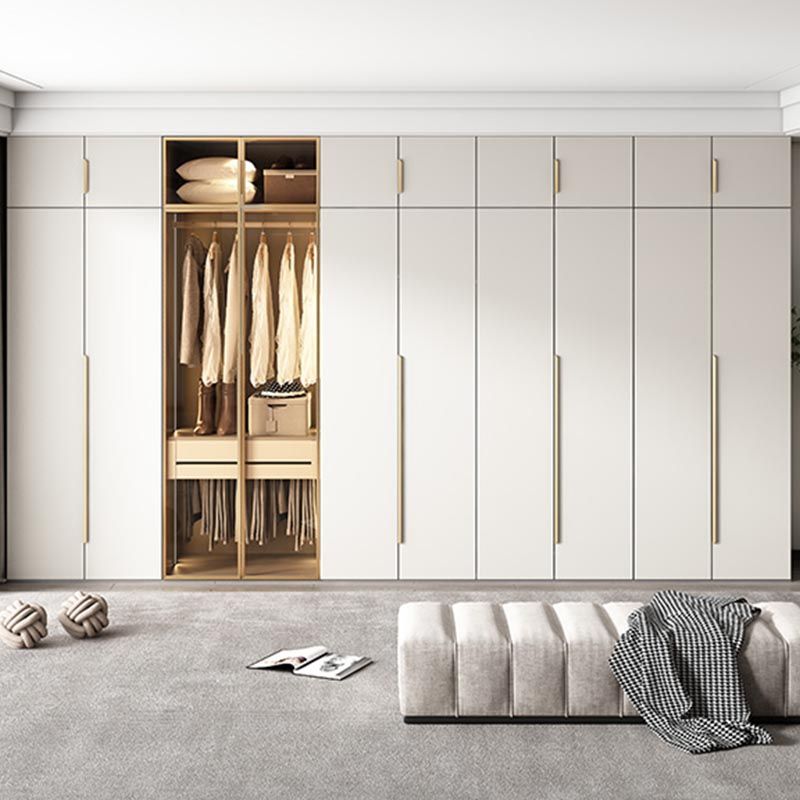 Mirrored Finish Cabinet with Grey Glass Doors Contemporary Interior Storage Cabinet