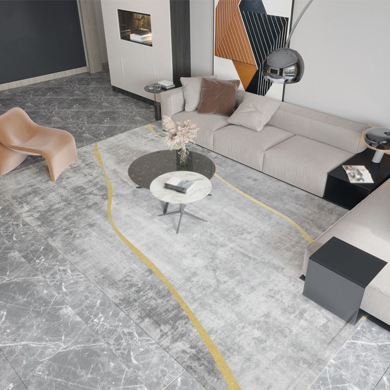 Fancy Modern Rug Blue Fish Indoor Rug Non-Slip Backing Rug for Drawing Room