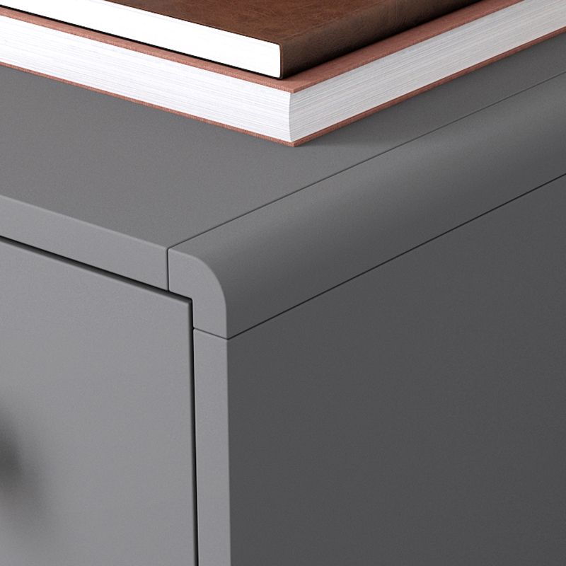 Flip-Top Vanity Set Contemporary 2 Drawers Makeup Dressing Table