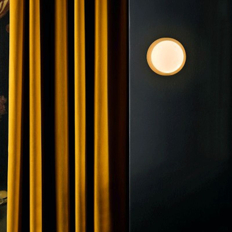 Modern Style Spherical Shape Wall Sconce Glass 1 Light Sconces for Living Room