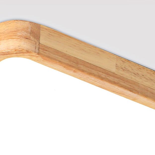 Moderne Flush Mount Light Armaturen Hout Flush Kroonluchter