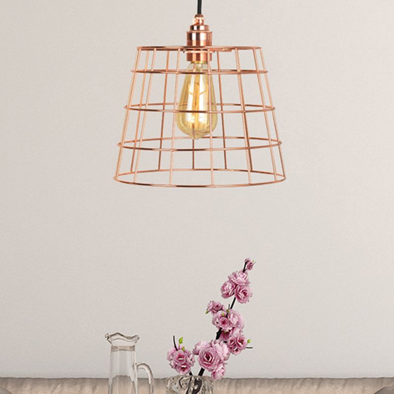 Kit leggero a 1 luce INDUSTRIAL CONE INDUSTRIALE INSEGGIO IN ASSOGGIO IN COPPER PER SOGGIORO