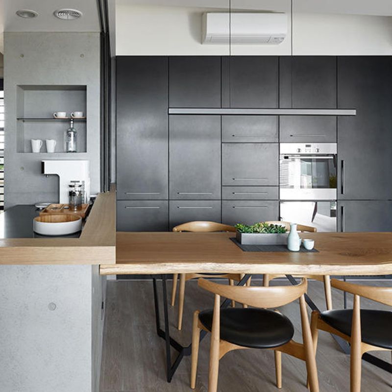 Modern Rectangle Island Lamps 1-Head Restaurant Pendant Light Fixtures with Acrylic Shade