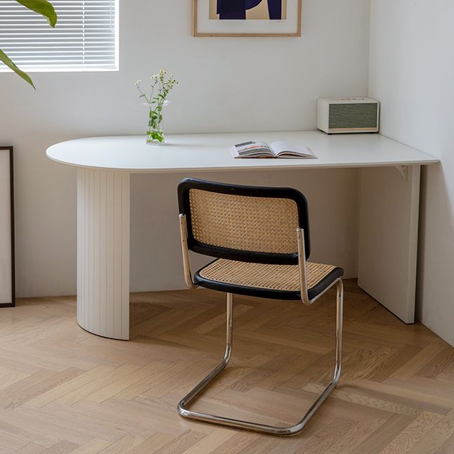 White Dining Table Simple Style Dinette Table for Home and Kitchen