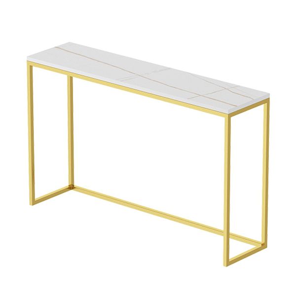 29.53" Tall Glam Console Table Stain Resistant Accent Table with 1 Shelf