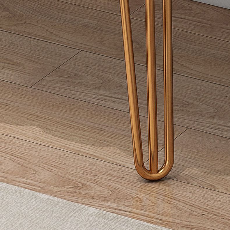 Luxurious Metal 29.53-In High Vanity Makeup Dressing Table Stool Set