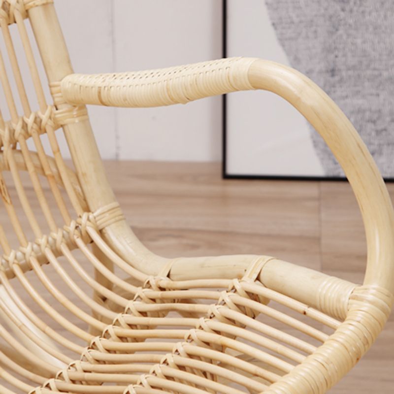 Modern Rocking Accent Chair Rattan/Wicker Rocker Chair for Balcony