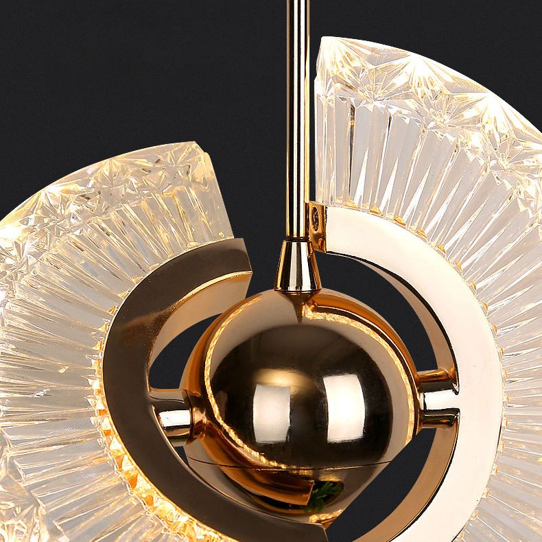 1 Light Plate Hanging Ceiling Light Modern Acrylic Ceiling Light with Hanging Cord for Bedside