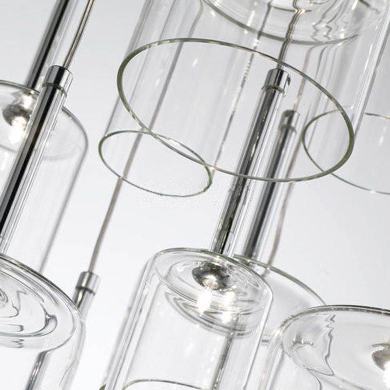 Klares Glas Deckenleuchte Ding Room Schlafzimmer 1 Licht modernes hängendes Licht