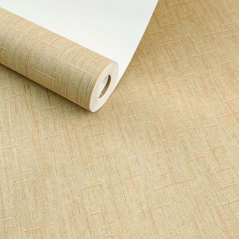 Plain Color Geometric Wallpaper Modern Style Non-Woven Textured Wall Art for Living Room