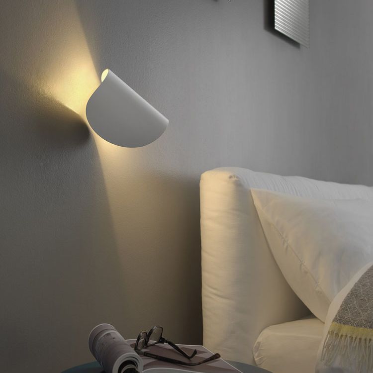 Modern Style Curve Wall Sconce Lamps 1-Light Metallic Wall Light Lamp Sconce