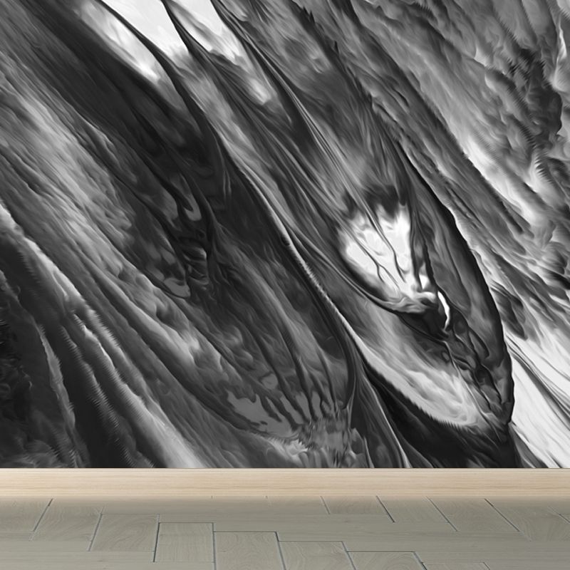 Contemporary Abstract Wallpaper Mural Multicolored Living Room Wall Art, Personalized Size