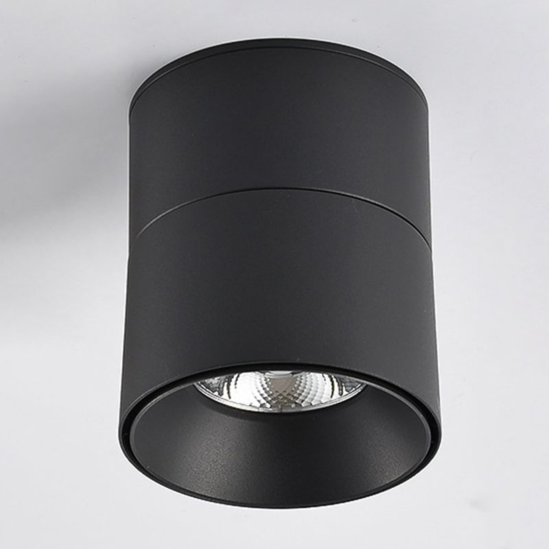 Modern Simple Cylinder Shape Ceiling Light with Aluminum Shade for Living Room