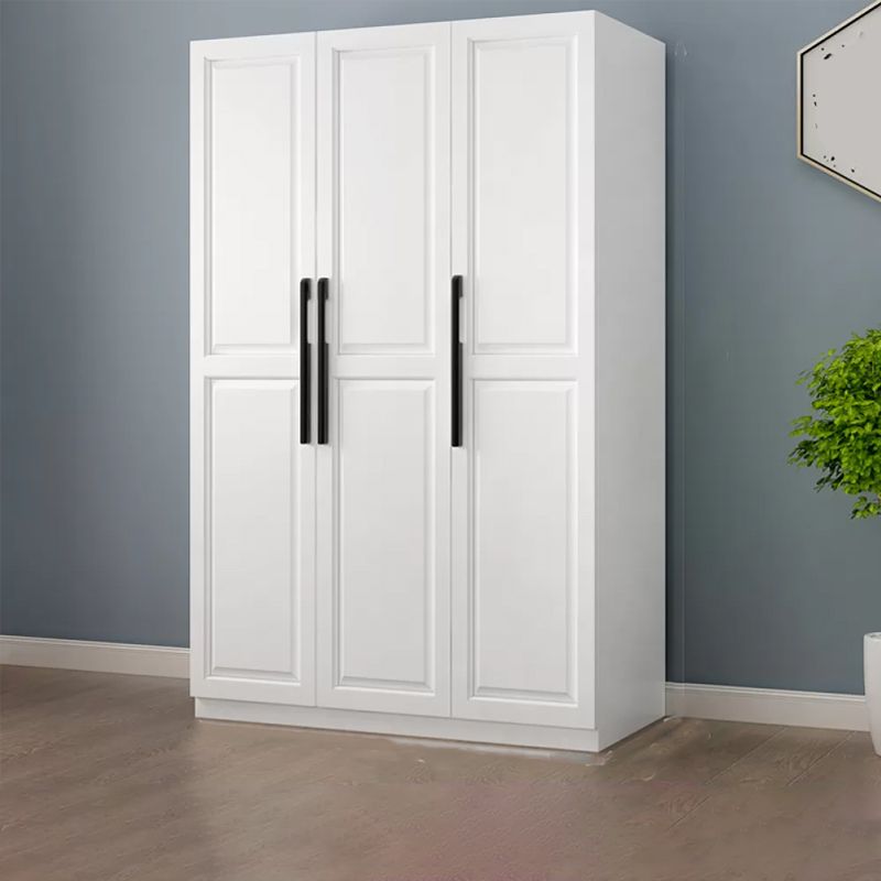 Freestanding Wood Frame Wardrobe Modern Hinged Soft Close Doors Wardrobe and Drawers