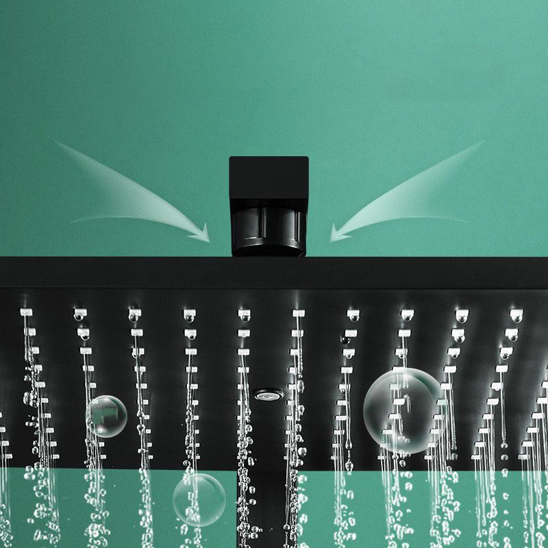 Modern Adjustable Water Flow Shower Faucet Shower Arm Hose Shower System on Wall