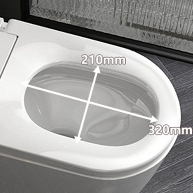 Contemporary Flush Toilet Floor Mounted One-Piece Toilet ABS Toilet Bowl