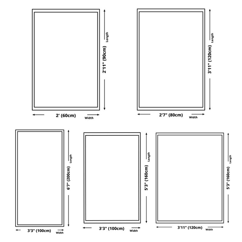 Simplicity Modern Rectangle Indoor Rug Trendy Triangle Pattern Carpet Polyester Non-Slip Backing Carpet for Home Decoration