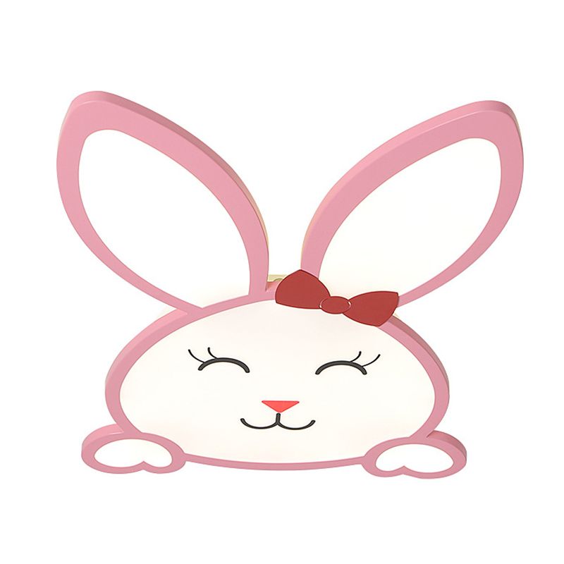 Animal Flushmount Lights Cartoon Acrylic Ceiling Mounted Fixture for Bedroom