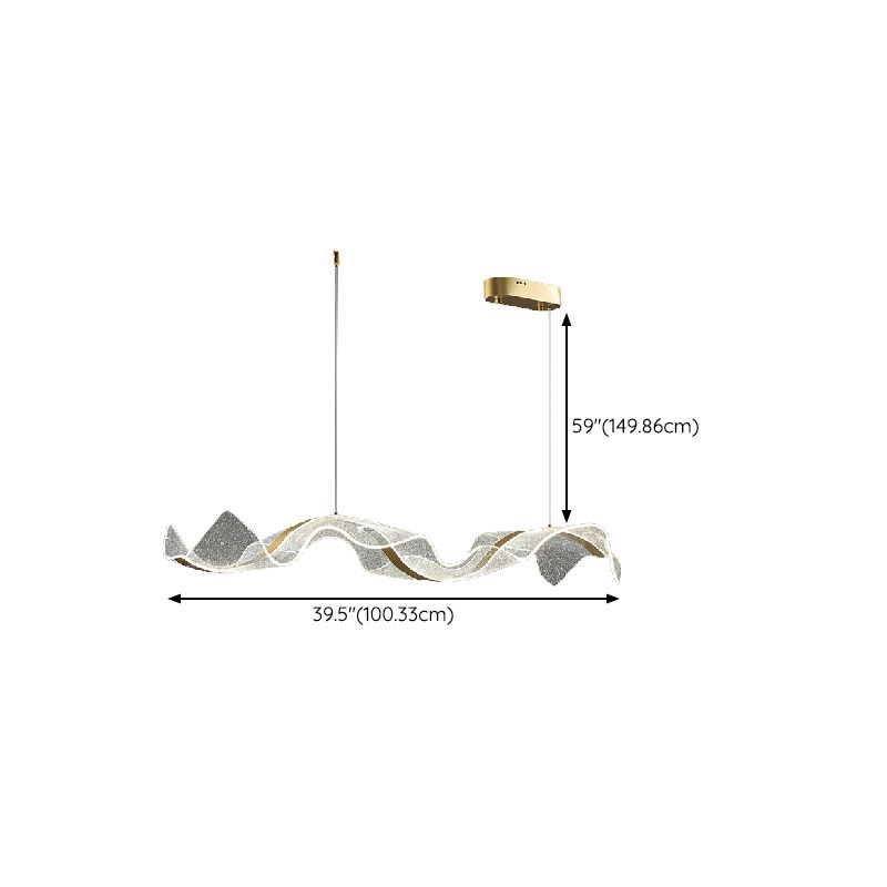 Modern Pendant Lighting Fixtures Metal Island Light Fixture for Dining Room