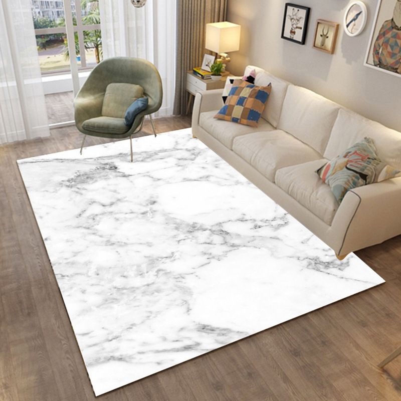 Contemporary Area Carpet Abstract Pattern Rug Polyester Stain Resistant Area Rug for Living Room