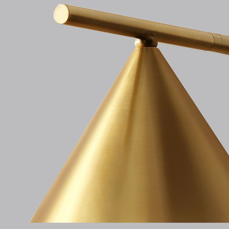 Single Modernism Golden Metallic Shaded Down Wall Mounted for Foyer