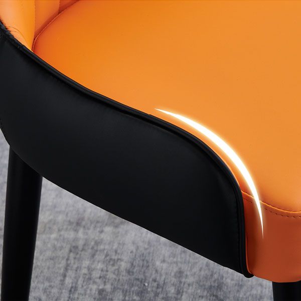 Sillas de comedor de madera Glam, sillas de comedor de cuero para uso doméstico (juego de 2)