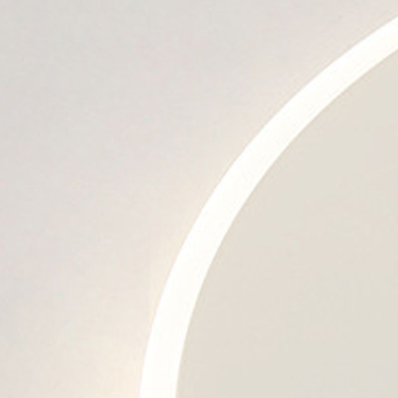 I moderni cerchi soffitto a filo a sfioramento della luce in alluminio Apparecchiatura da letto in bianco in bianco