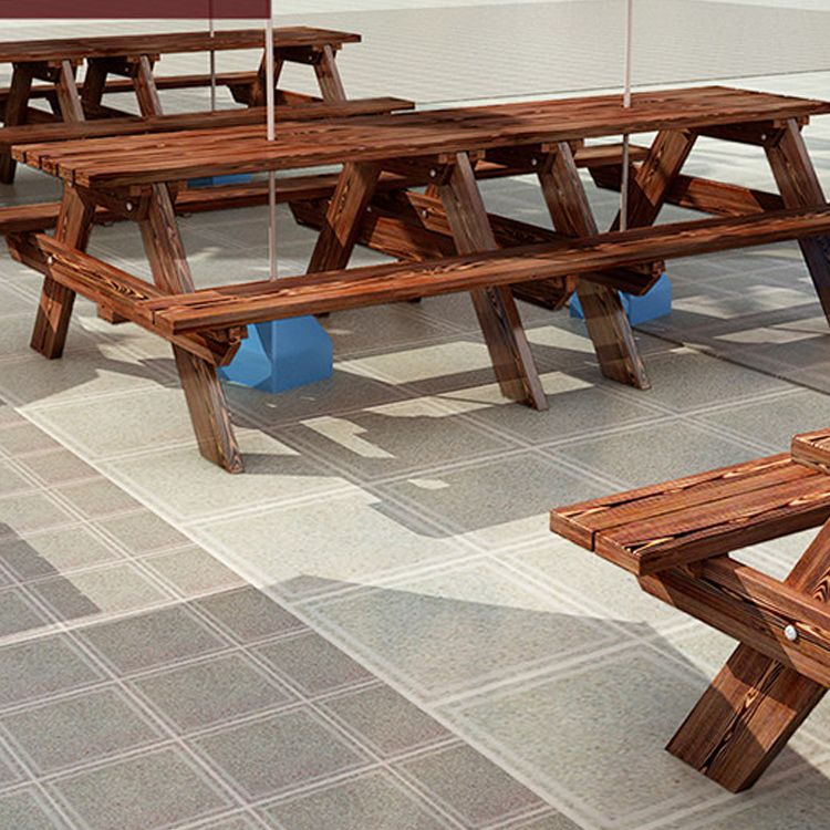 Farmhouse Water Resistant Picnic Table Solid Wood 1.57" Picnic Table