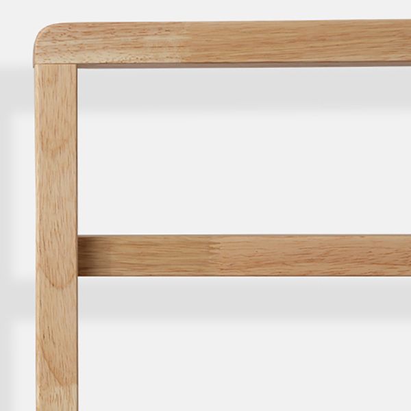 Wood Hall Tree Free Standing Coat Hanger with Storage Shelves , 62.99" H