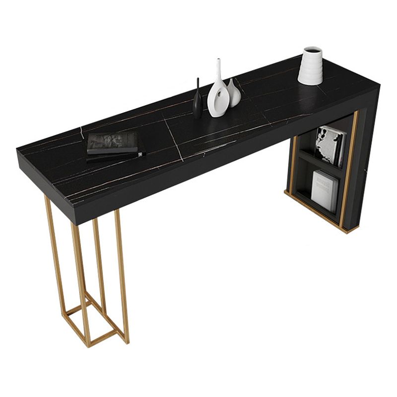 Nordic Glam Bar Counter Table Sintered Stone Table for Kitchen