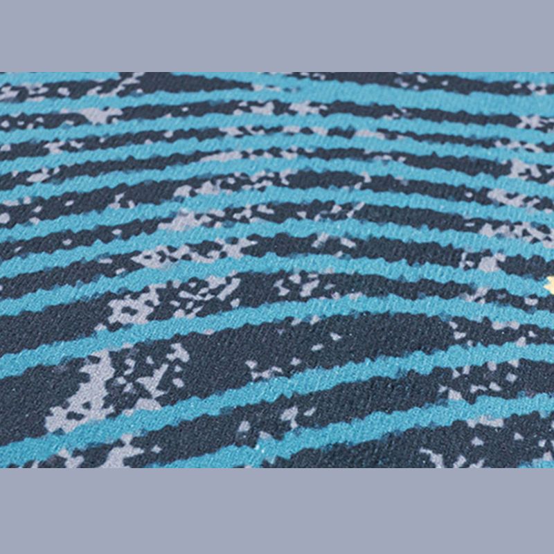 Decorative Geometrical Design Area Rug Funky Contemporary Area Carpet Polyester Non-Slip Backing Rug for Living Room