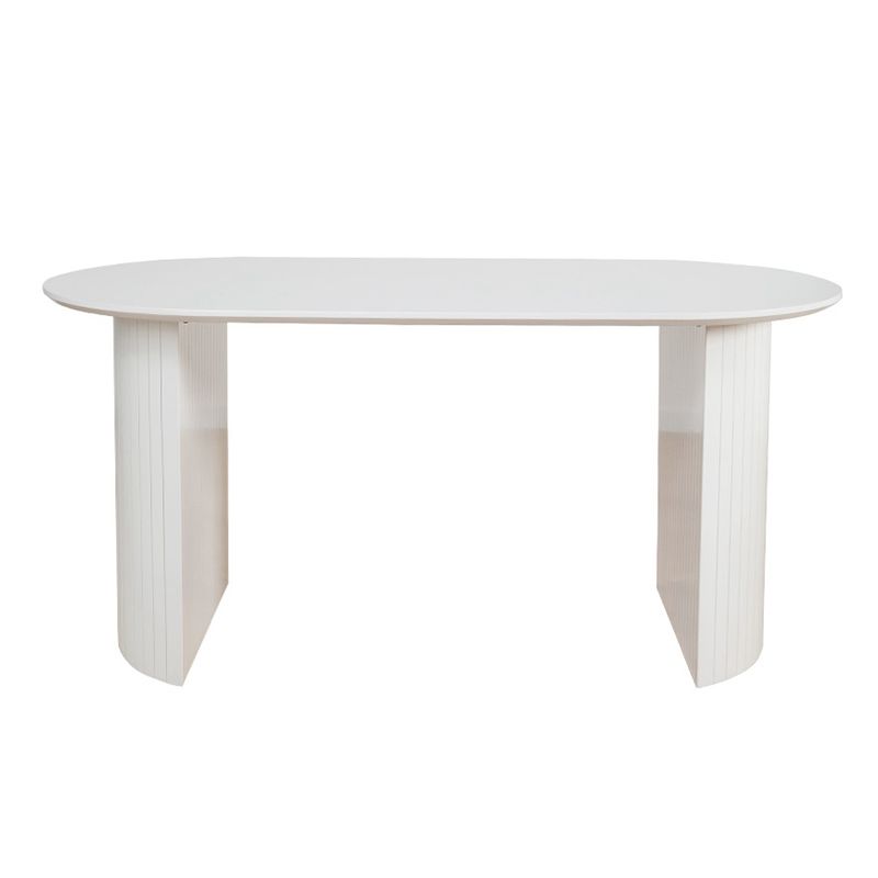 Contemporary Style Oval Dining Table Solid Wood Furniture for Dining Room