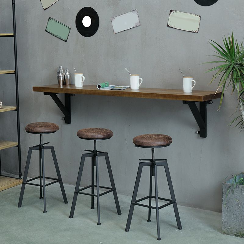 Modern Style Counter Stool Round Backless Bar Stool for Living Room