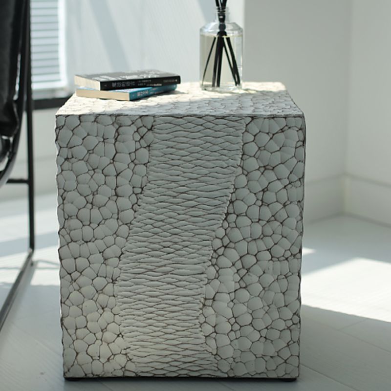 14" Wide Contemporary Corner Table Square Wood Accent Side Table