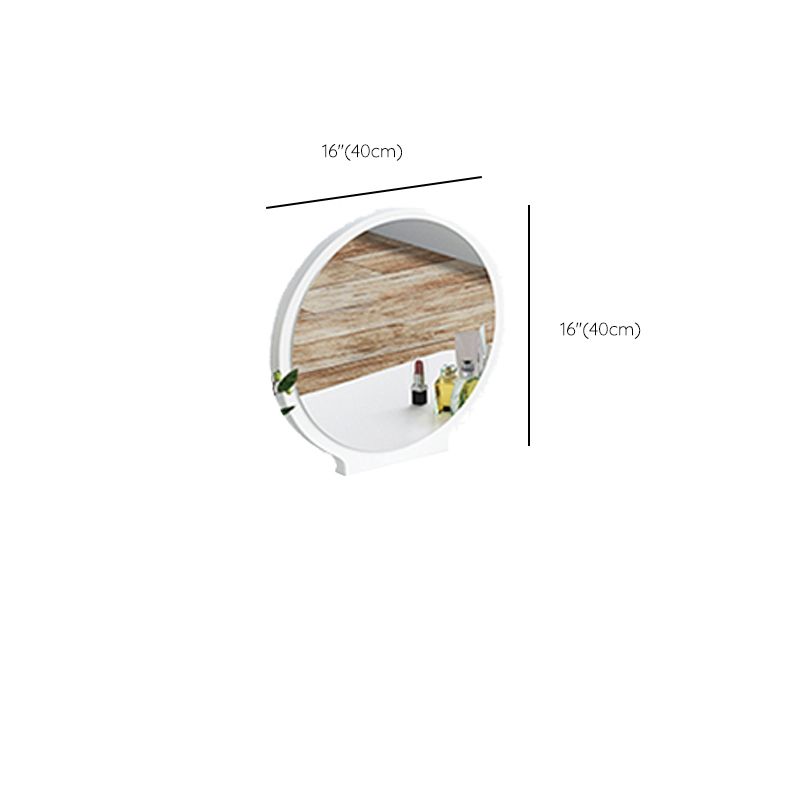 Modern Wood Make-up Vanity Mirrored Dressing Table Stool Set