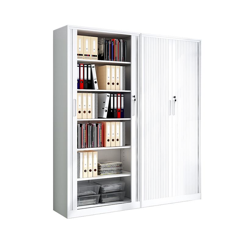 Modern File Cabinet Storage Shelves Rolling Door Metal Filing Cabinet for Home Office