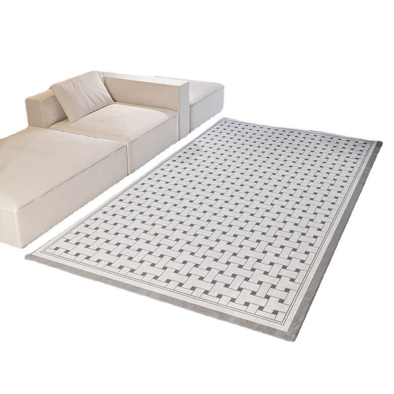 Geometry Patterns Rug Modern Style Rectangle Stain Resistant Rug for Home Decor