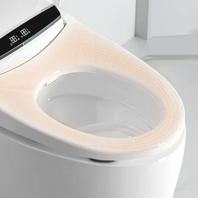 Modern Floor Mounted Flush Toilet White Siphon Jet Toilet Bowl with Seat for Washroom