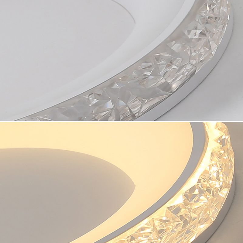 Scandinavische ronde plafondlamp LED kristal dichtbij plafondlamp voor slaapkamer