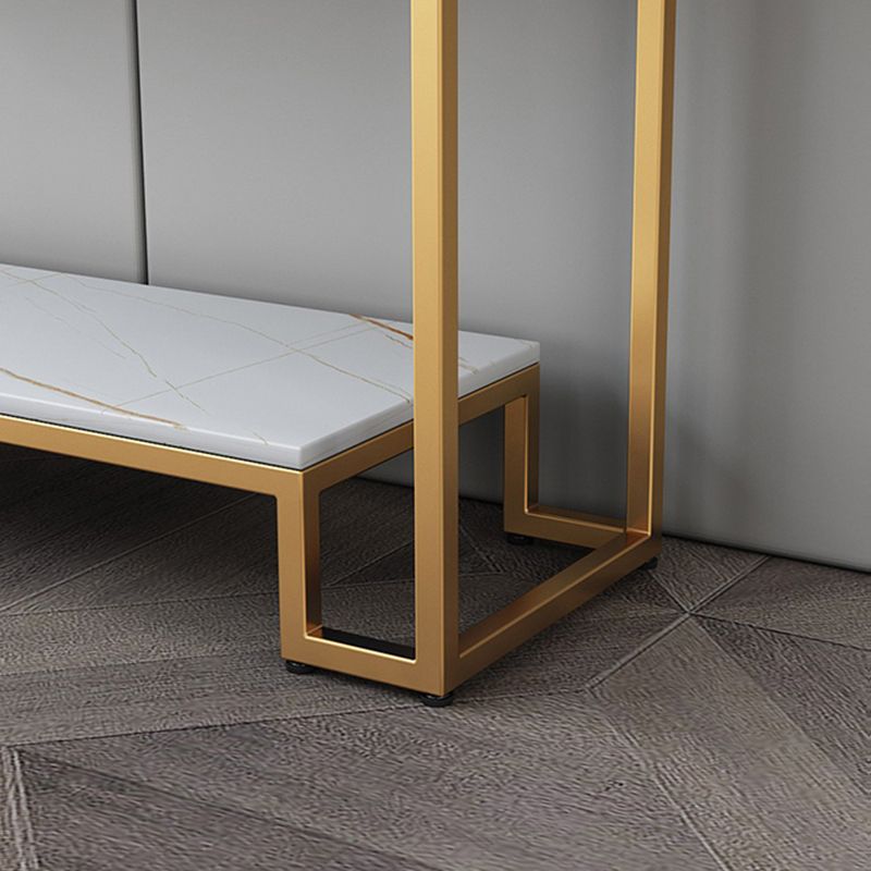 Rectangle Shape Contemporary Console Table 2 Drawers Wood Console Sofa Table