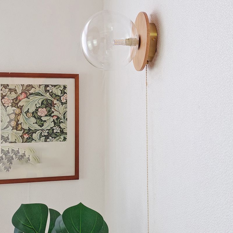 Luz de pared de bola de vidrio Luz de luz de estilo moderno Luz de pared para sala de estar para sala de estar