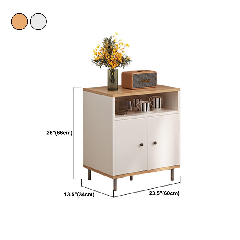 Horizontal Wooden Combo Dresser Contemporary Chest with Door