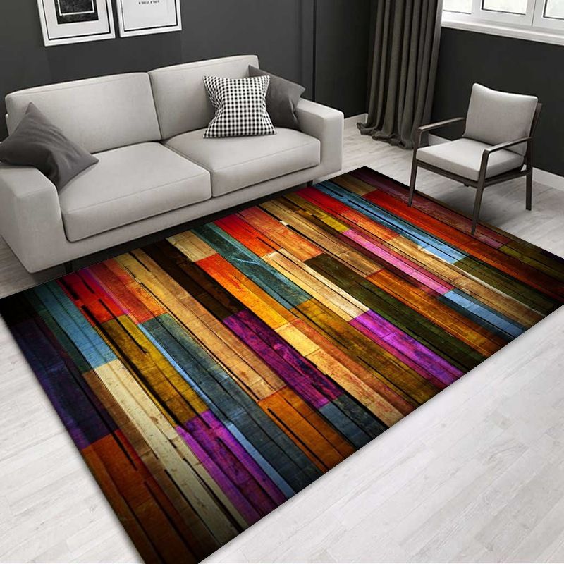 Modern Carpet Creative Abstract Pattern Carpet Polyester Area Rug with Non-Slip Backing