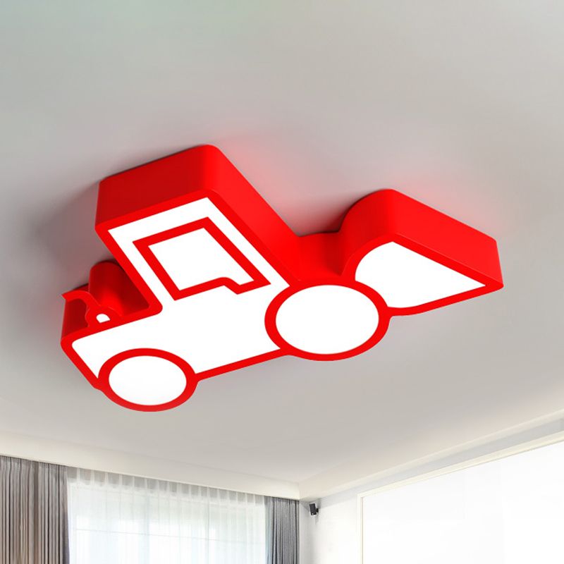 Cartoon Car Ceiling Light Acrylic Flush Mount Ceiling Light for Bedroom
