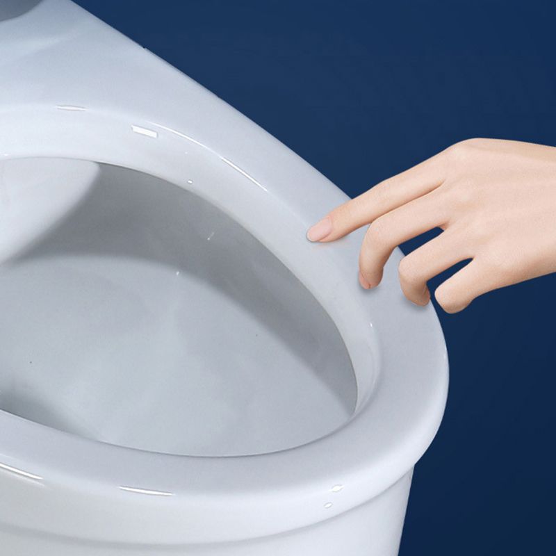 Modern Floor Mount Flush Toilet 1-Piece Urine Toilet with Seat for Washroom