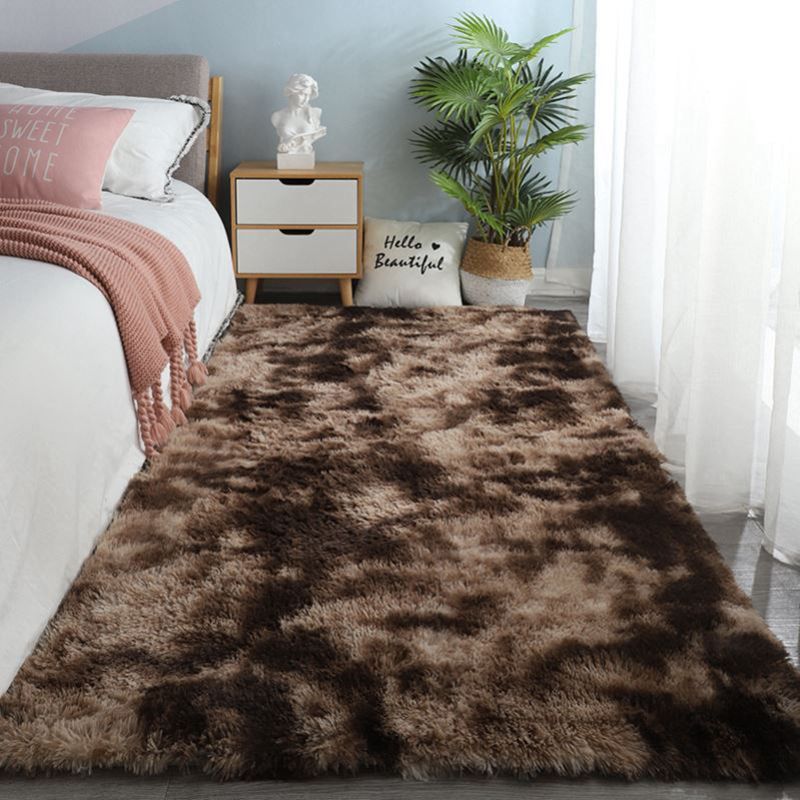 Comfort Tie-Dyed Pattern Carpet Polyester Area Rug Non-Slip Backing Indoor Carpet for Living Room